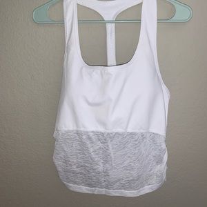 Fabletics White Sports Bra Tank